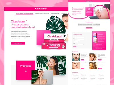 Cicatricure sites beauty ui ui ux design ux