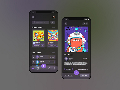 NFT Marketplace App Concept