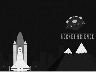 Rocket Science illustration rocket science space ufo