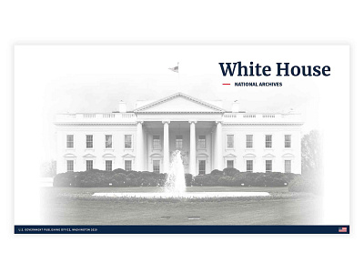 White House PowerPoint Presentation Design art direction branding corporate design design government keynote powerpoint ppt presentation