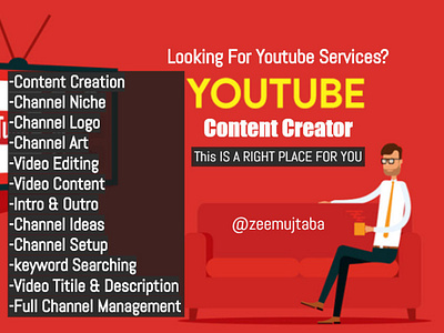 Youtube content creator and video editing studio