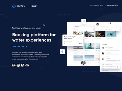 Sentire shot ocean ui ui design uiux ux design