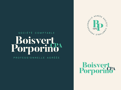 Boisvert Porporino CPA Logo accounting branding cpa logo serif