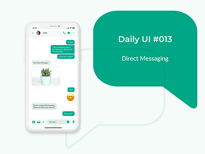 Daily UI 013 - Direct Messaging daily ui dailyui dailyuichallenge direct message directmessage