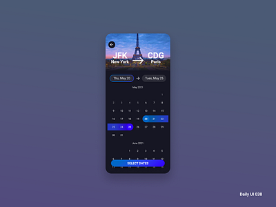 Daily UI 038 - Calendar