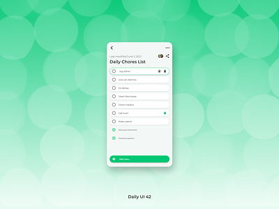 Daily UI 042 - ToDo List daily ui dailyui dailyuichallenge todo list todolist