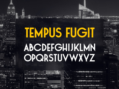 Tempus Fugit Typeface