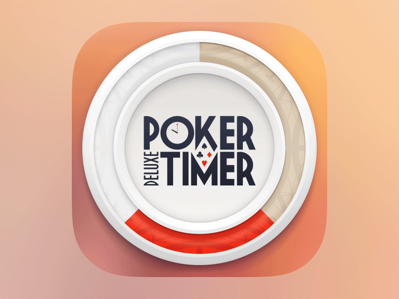 Poker Timer Deluxe - iOS Icon (LOOP) 3d app deluxe identity ios ios7 iphone logo poker timer