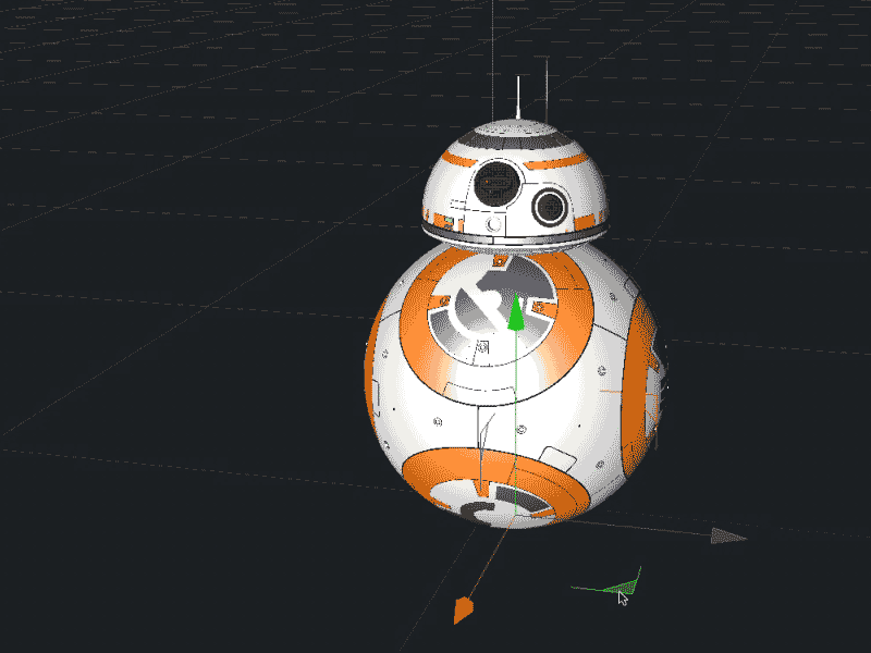 BB8 Rigging 3d bb8 c4d character cute droid physics rigging star wars tfa the force awakens
