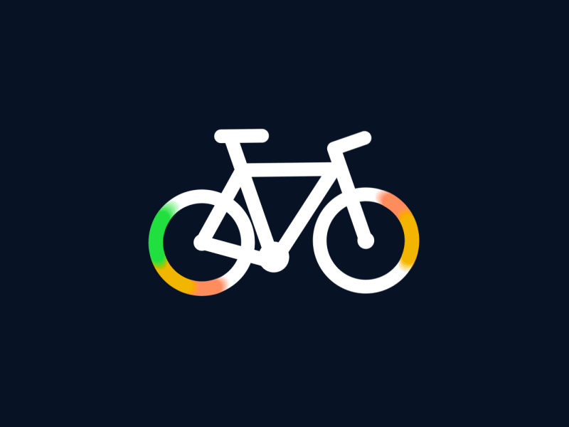 Cyqle Loader animation app bike cycle loader mobile monoqle motion spin wheel