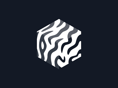 Zebra cube app brand cube identity logo savannah zebra