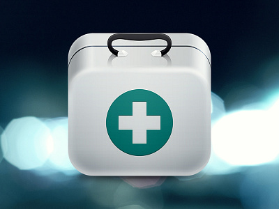 First aid kit aid cross first green icon ios iphone kit luggage med medicine medics metal pharmacy red