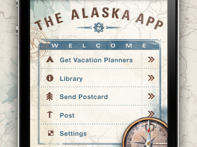 Alaska App alaska app ui urban influence