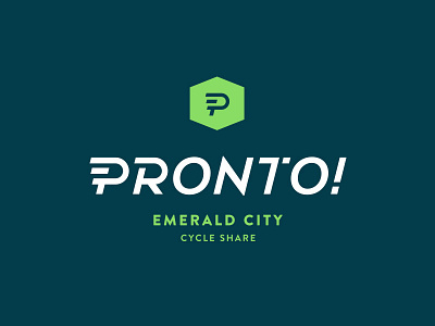 Pronto Cycle Share Logo bike brandon cycle hexagon logo p seattle