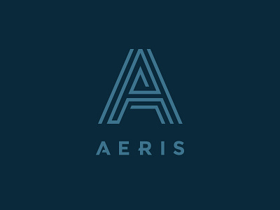 Aeris Logo a aeris blue logo sans serif