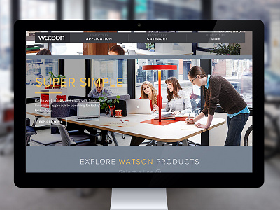 New Watson Website furniture ui ux website