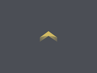 Wealth arrow icon logo paper