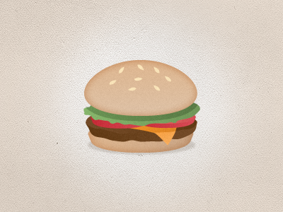 Burger bun burger cheese icon illustration lettuce pickle sesame
