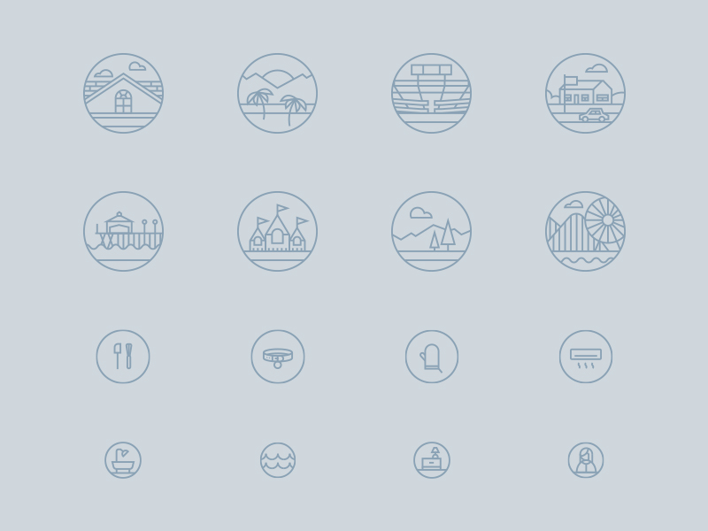 Icons for Twelve Springs by Urban Influence on Dribbble