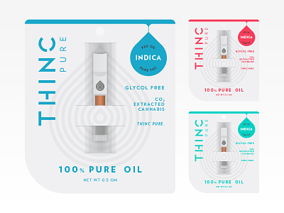 Thinc Pure design drop oil packaging pure thinc weed