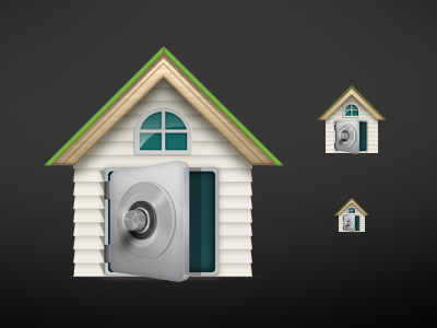 Safe House house icons intego mac pixel safe security vault