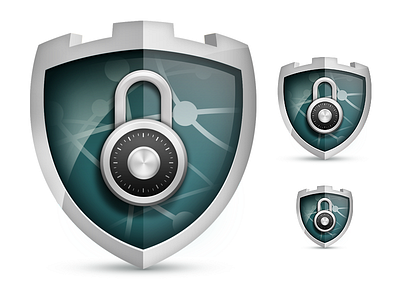 Intego Internet Security badge icons internet lock shield