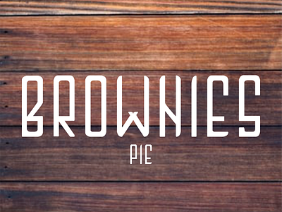 Brownies pie