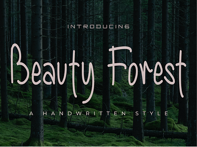 Beauty Forest app branding design display font font icon logo luxury design typeface typography