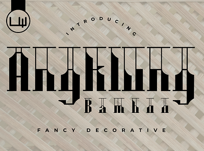 Angklung Bamboo app branding cover design culture design display font etnic font icon logo typography unique