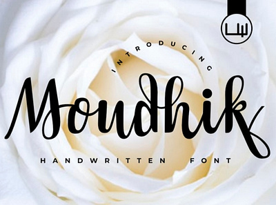 Moudhik Font beautiful font branding chic cover design font handwritten font invitation luxury design script stylish typeface typography