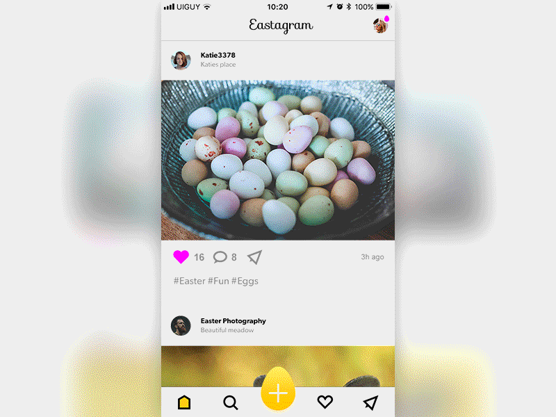 Eastagram bunny design easter easterbunny easteregg eggs holiday instagram iphone ui 🐰app
