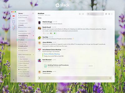 Slack Fluent Redesign