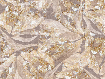 Vanilla leaves art artwork design digital fabric floral flower gold graphic illustration pattern design photoshop seamless surface design textile