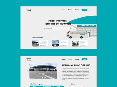 Terminal Online branding design minimal ui ux web website