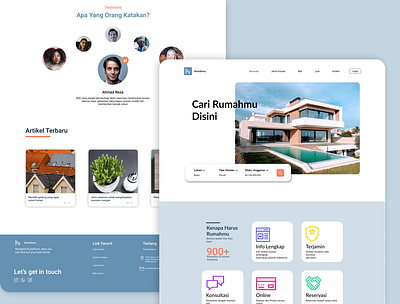 Rumahmu agency branding design illustration minimal ui ux web website