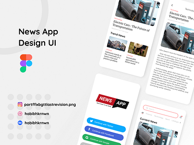 News App Kit app app design design kit mobile mobile design ui ui kit ux web