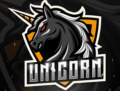 Unicorn - Mascot & Esport Logo by Mr. Kodok gaming illustration jersey