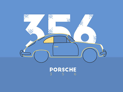 Porsche 356 1948 356 australia car illustration muzli porsche sports vintage