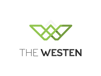 The Westen apartments logo real estate w westen