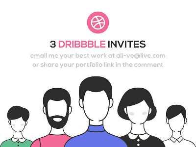 Dribbble Invite best community draft dribbble email invite new newbee newcomers three
