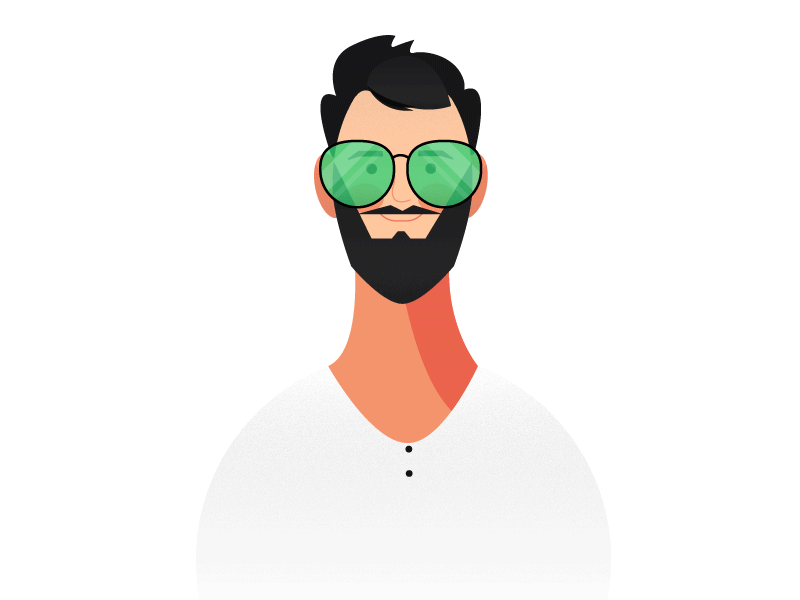 Just Another Character beard character guy illustration man sunglasses