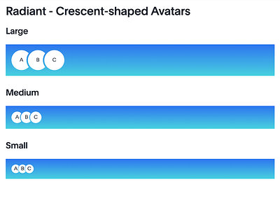 Codepen version of the Radiant Avatars avatar crescent css