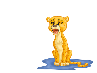 Tears Mark of Cheetah children book illustration digital illustration mark tears