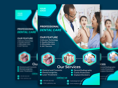 FLYER DESIGN business flyer corporate flyer dental dental flyer flyer graphic graphic design medical medical flyer