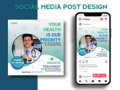 Social Media Post Design banner design art designs graphic design hospital instagram banner instagram post medical medical banner social social media social media design socialmediabanner socialmediatemplate