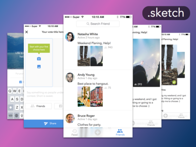 Simple Voting App (FREE .sketch)