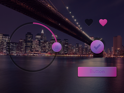 Romantic Buttons button control love romantic sketchapp slider switch