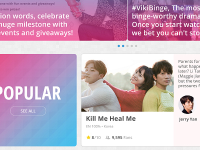 New Viki Homepage - Variation #1