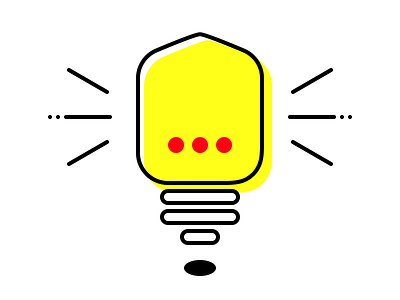 Ideation Light Bulb icon ideation simple