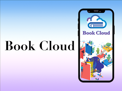 Book Cloud application design app design ui ux